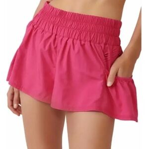 FP Movement Free People Get Your Flirt On Shorts- Dragonfruit NWOT